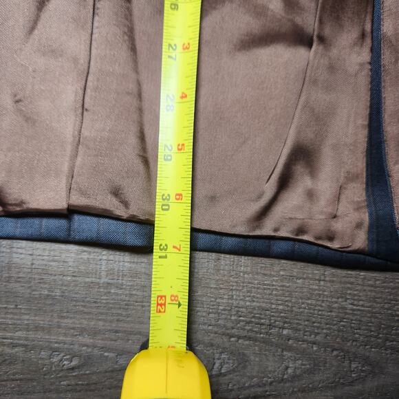 JACK VICTOR Mens Sport Coat Blazer 42R Gray Wool Striped Two-Button Notch Canada - Picture 16 of 16